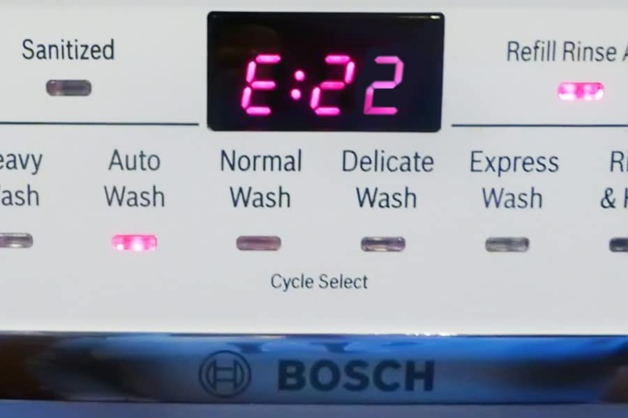 Ошибка Е22 в посудомоечной машине Bosch - все причины и что делать .