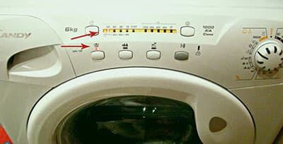 Индикация ошибок в стиральных машинах Candy Grand без дисплея