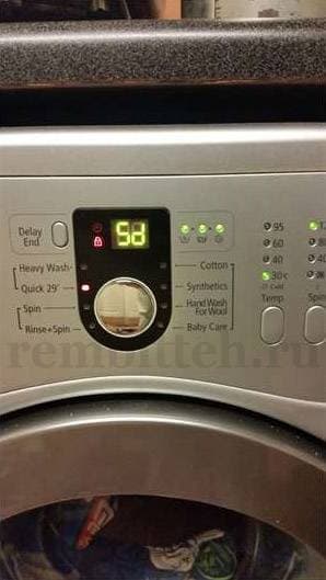 Код ошибки на стиральной машине самсунг даймонд 6кг